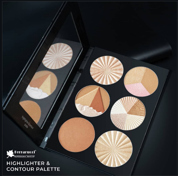Ferrarucci- Highlighter & Contour Palette
