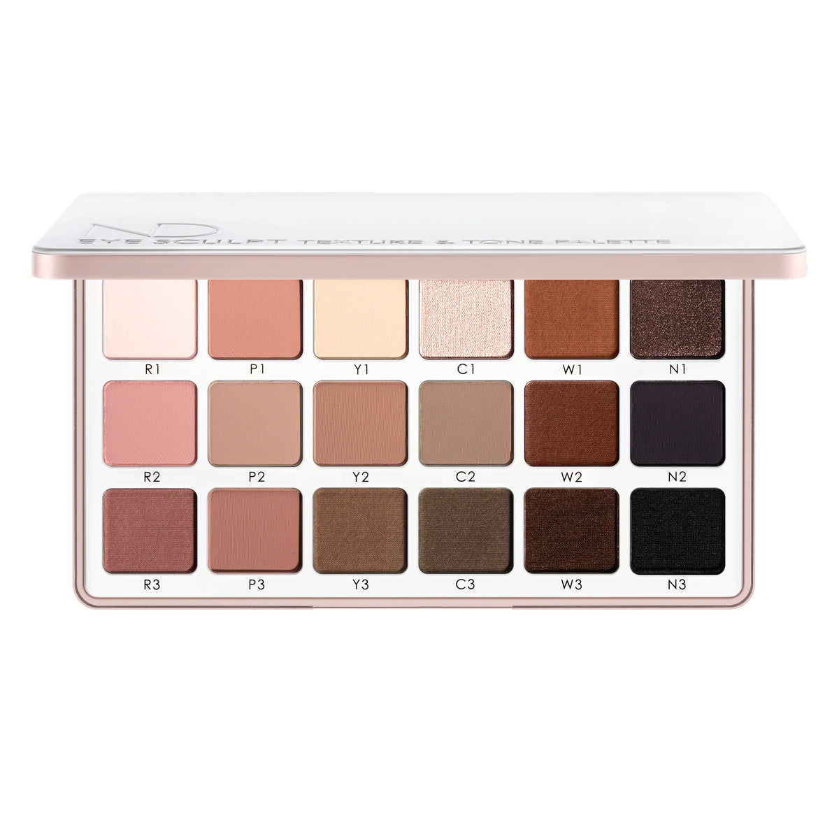 Natasha Denona - EYE SCULPT TEXTURE AND TONE EYESHADOW PALETTE - Soft