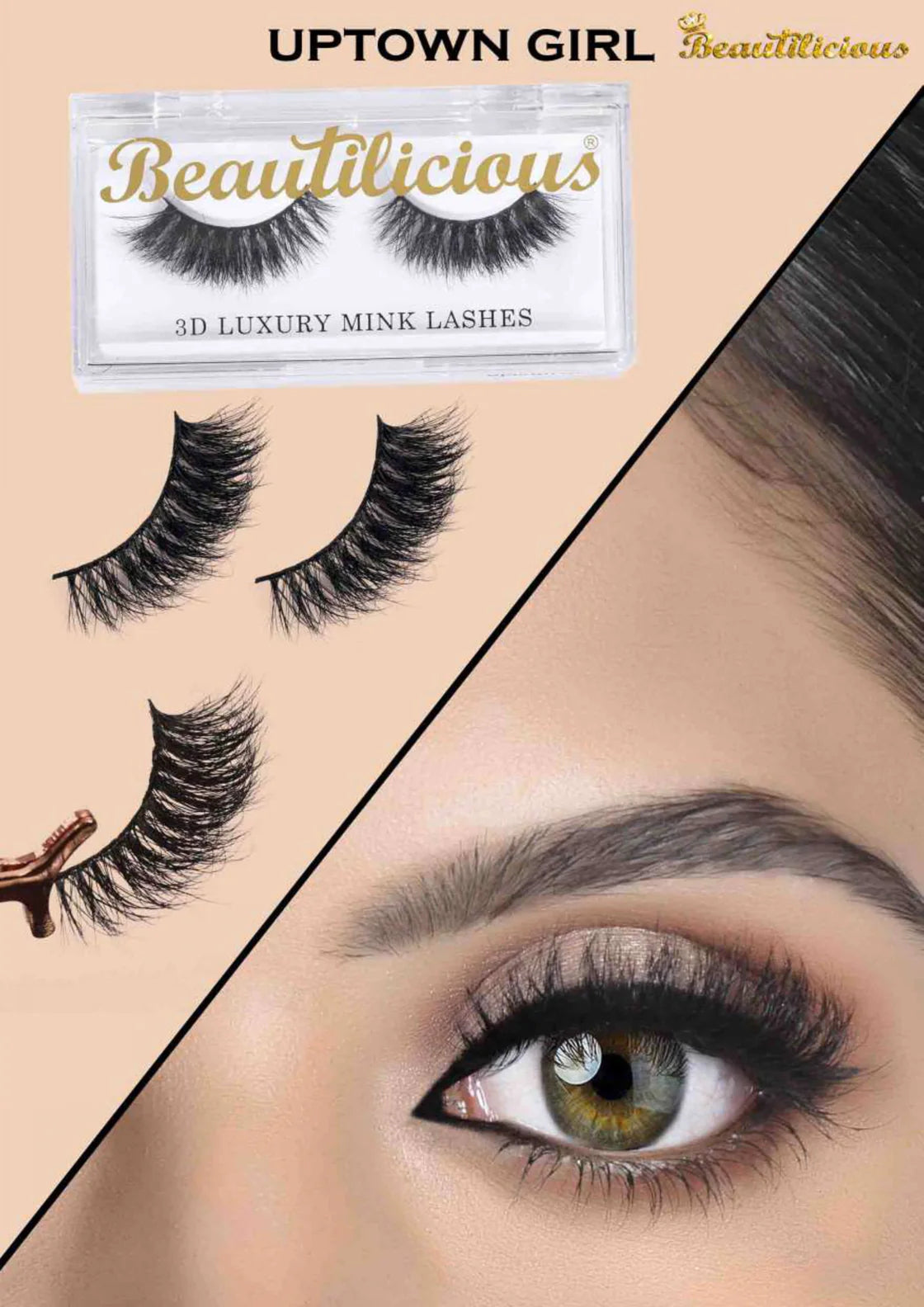 Beautilicious - 3d Luxury Mink Eyelash - Uptown Girl