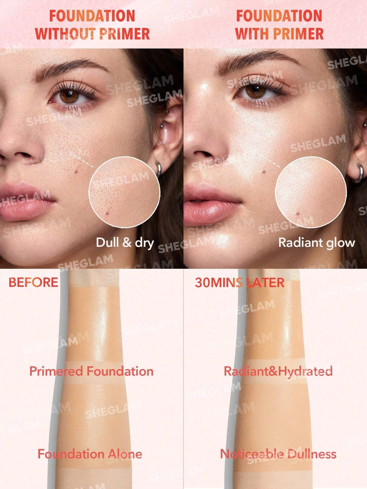 SheGlam - Melon Melt Niacinamide Serum Primer