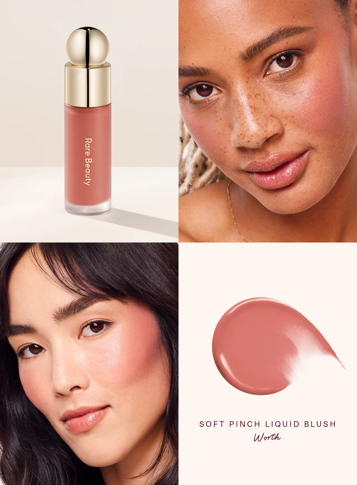 Variant: Worth | Rare Beauty - Soft Pinch Liquid Blush