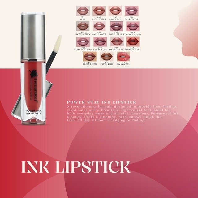 Variant: 201 Nude | Ferrarucci - Power Stay Ink Lipstick