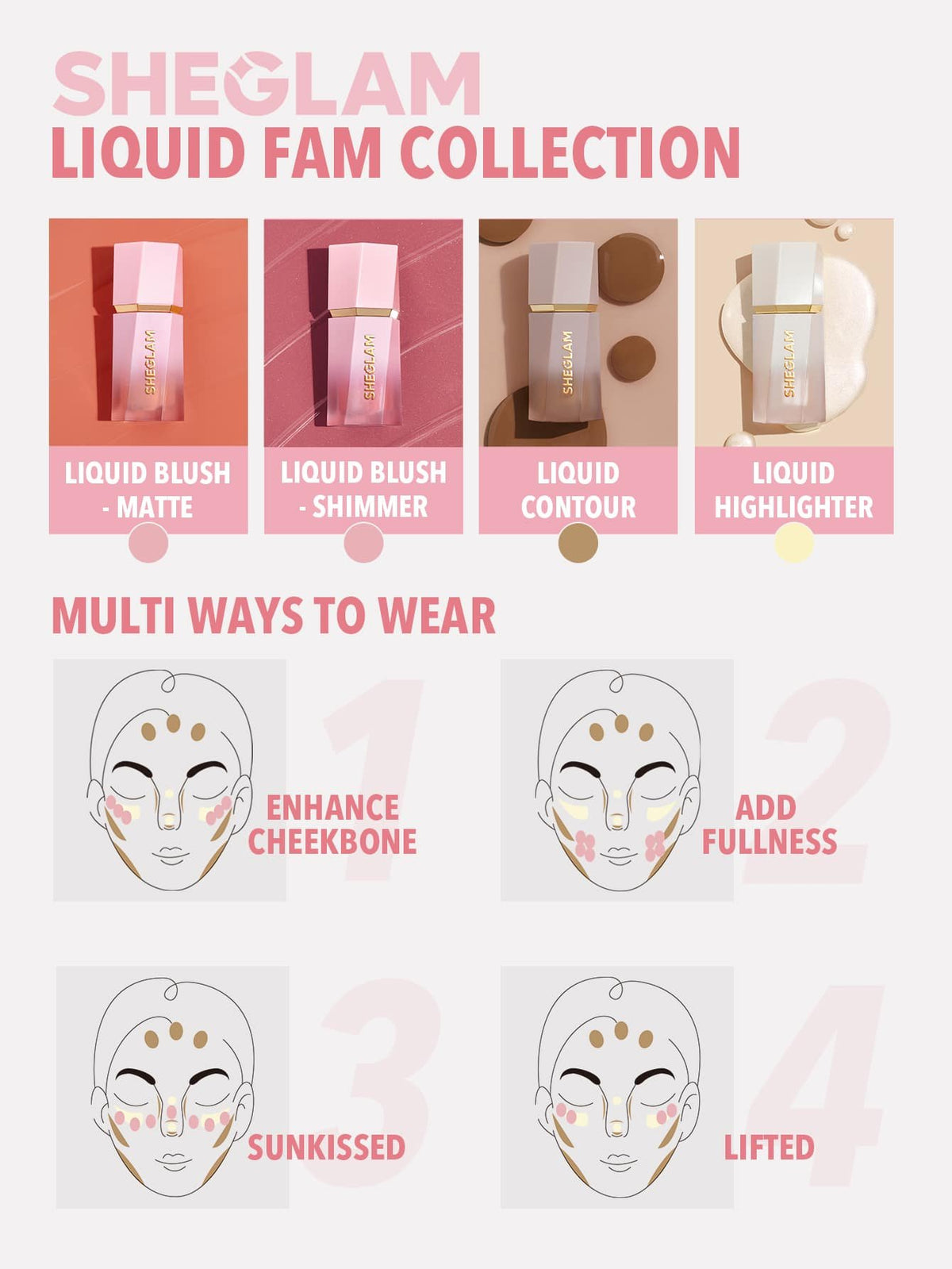 Variant: Rose Ritual | SheGlam - Color Bloom Liquid Blush Matte Finish