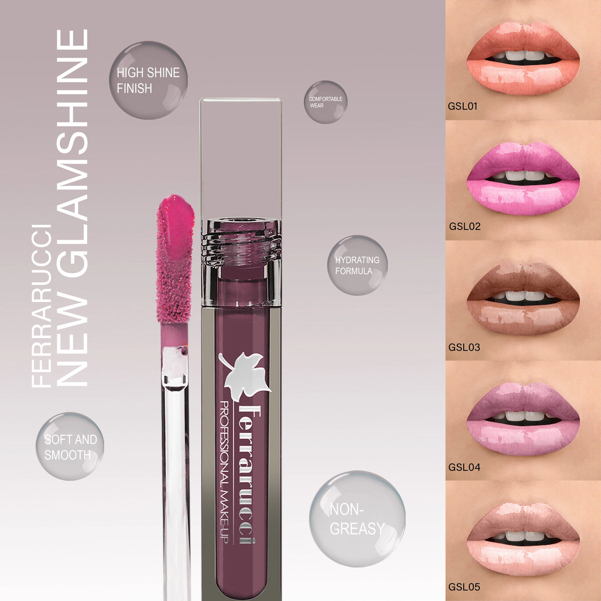 Variant: GLS05 | Ferrarucci Glam Shine Lipgloss