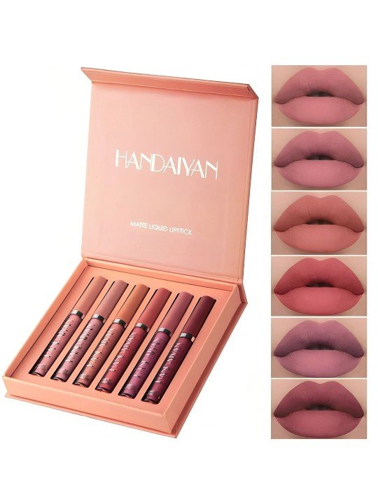 Handaiyan - Set Of 6 Long Lasting Matte Liquid Lipstick